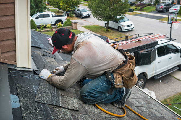 Professional Gutter Repair And Installation technician working in Trappe, PA